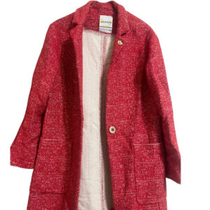 Abrigo rojo Ottod’Ame tipo tweed 